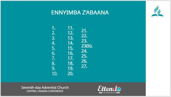 EnnyimbaScreenShot3 Ennyimba Za Kristo Luganda PowerPoint Free Download V0.001